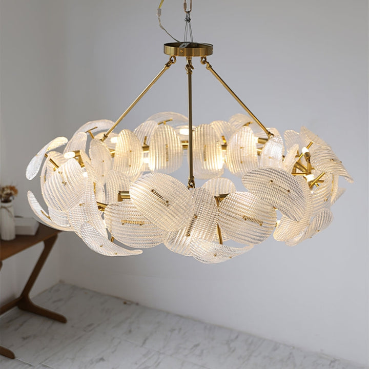 TEIGEN Glass Crystal Shade Chandelier