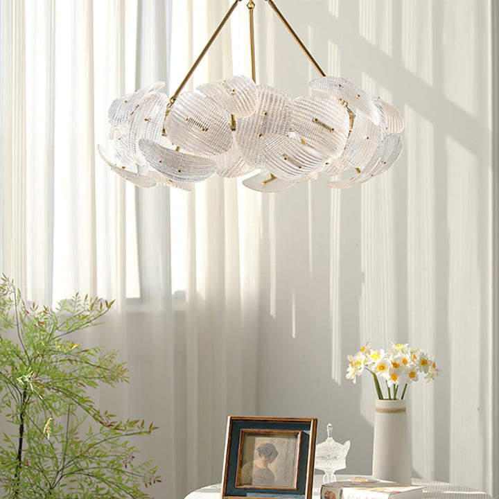 TEIGEN Glass Crystal Shade Chandelier