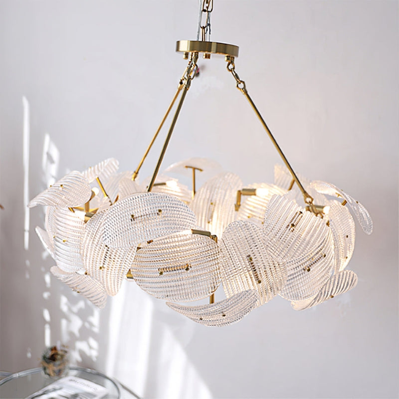 TEIGEN Glass Crystal Shade Chandelier