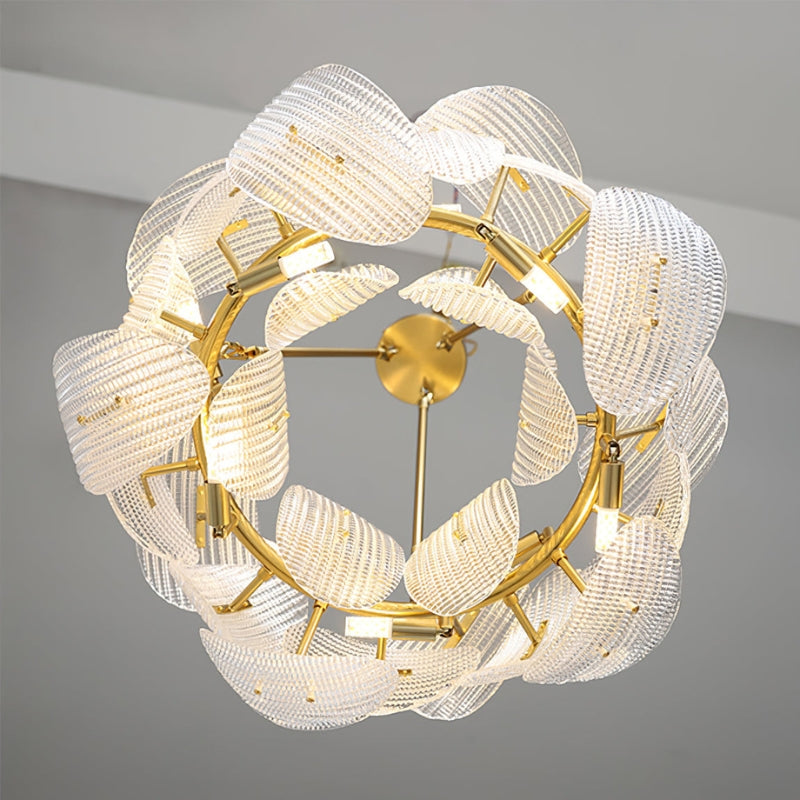 TEIGEN Glass Crystal Shade Chandelier