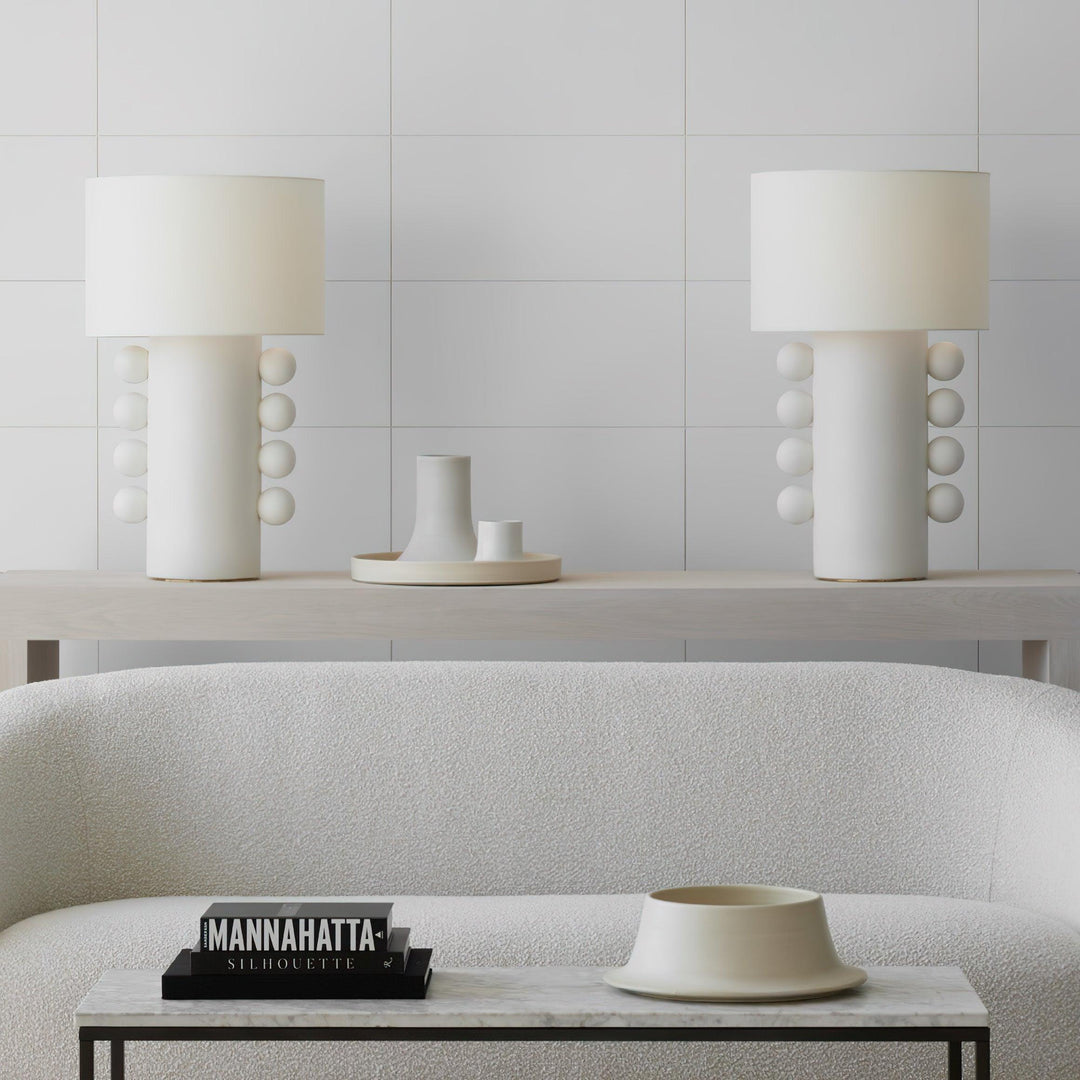 DILIMA Black and White Table Lamp