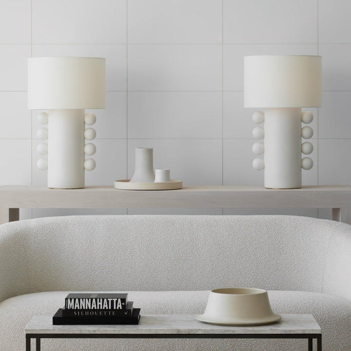 DILIMA Black and White Table Lamp