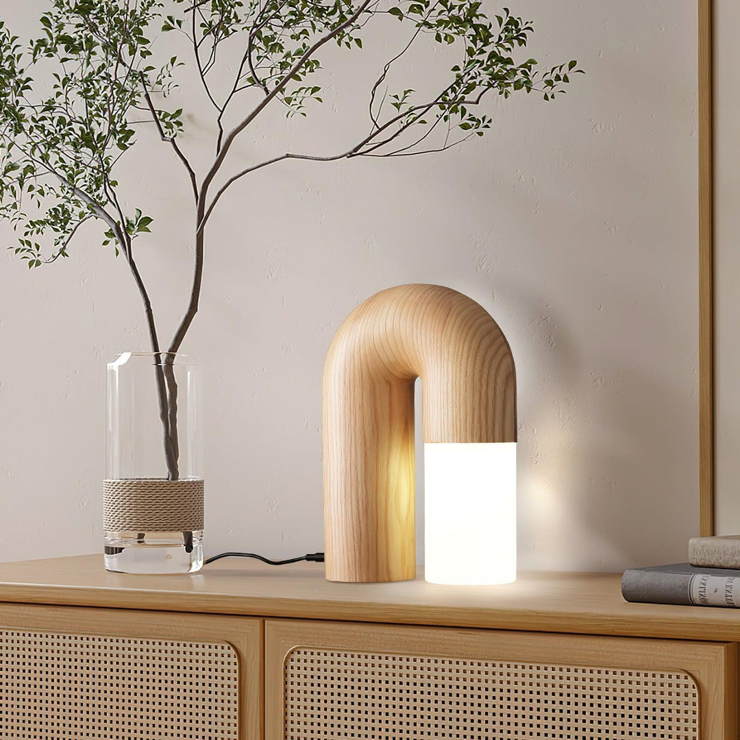 NSHAPE Wooden Table Lamp