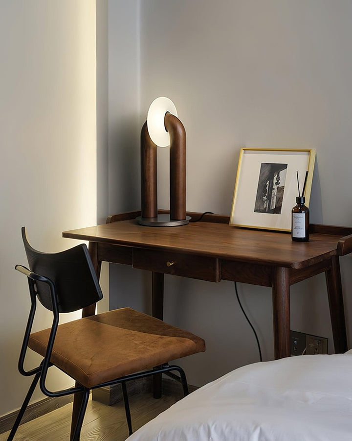 NROUND Wooden Table Lamp