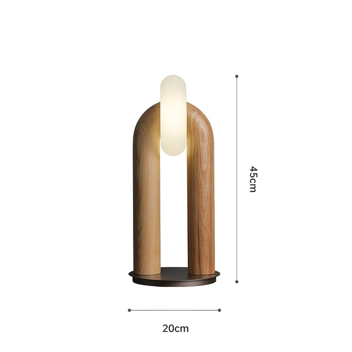 NROUND Wooden Table Lamp