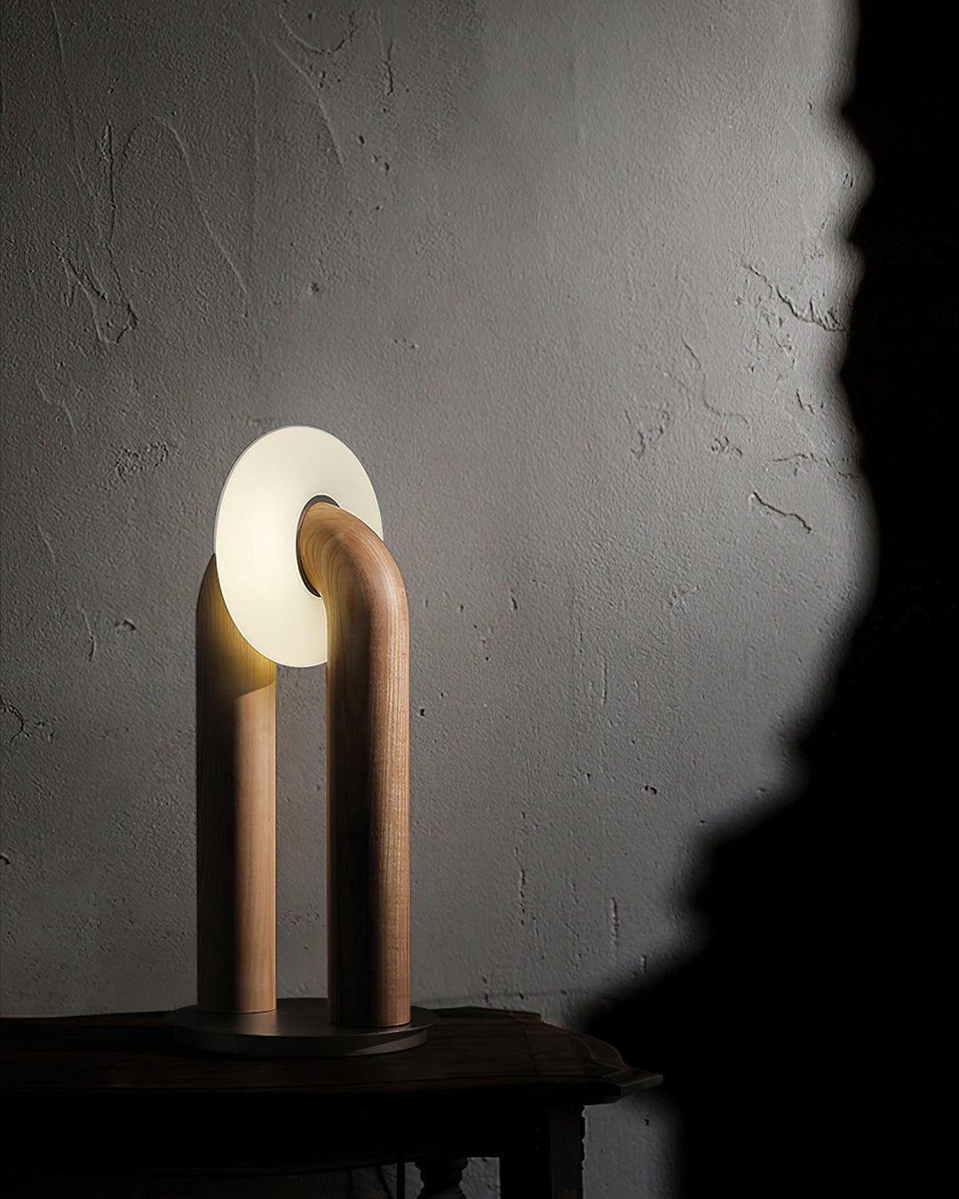 NROUND Wooden Table Lamp