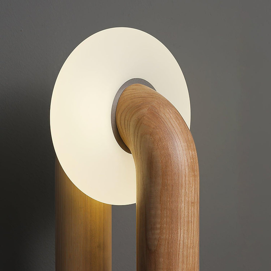 NROUND Wooden Table Lamp