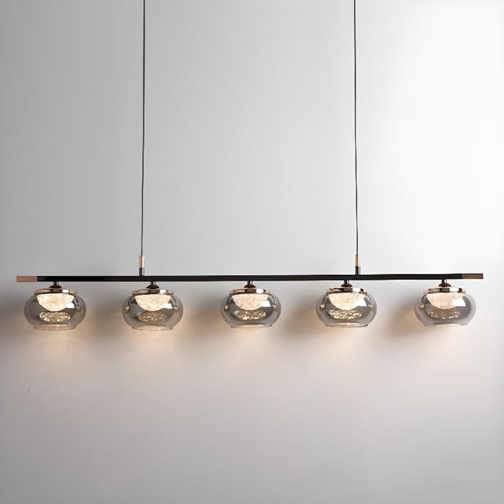 UR Black Glass Pendant Lighting Kitchen