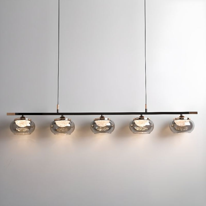 UR Black Glass Pendant Lighting Kitchen