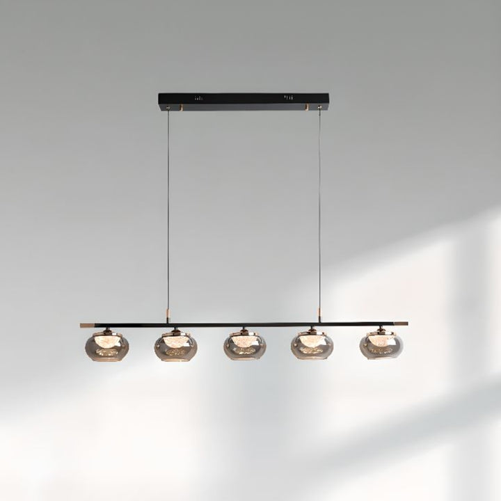 UR Black Glass Pendant Lighting Kitchen