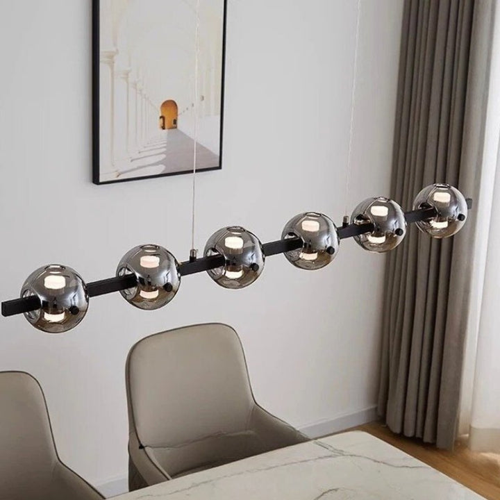 VALERIE Modern Linear Globe Dining Room LED Lighting Chandelier