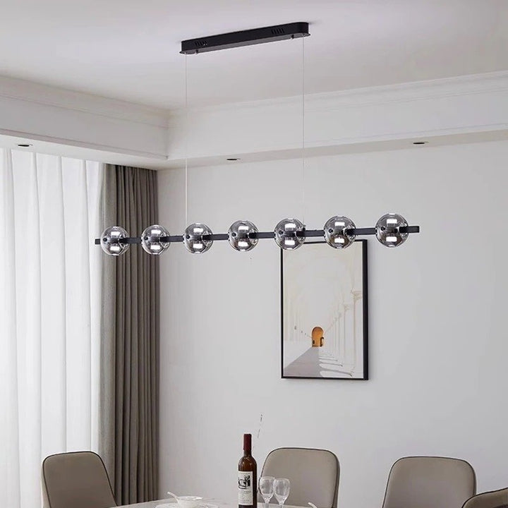 VALERIE Modern Linear Globe Dining Room LED Lighting Chandelier