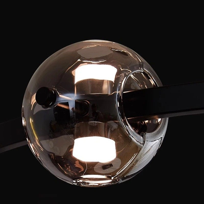 VALERIE Modern Linear Globe Dining Room LED Lighting Chandelier
