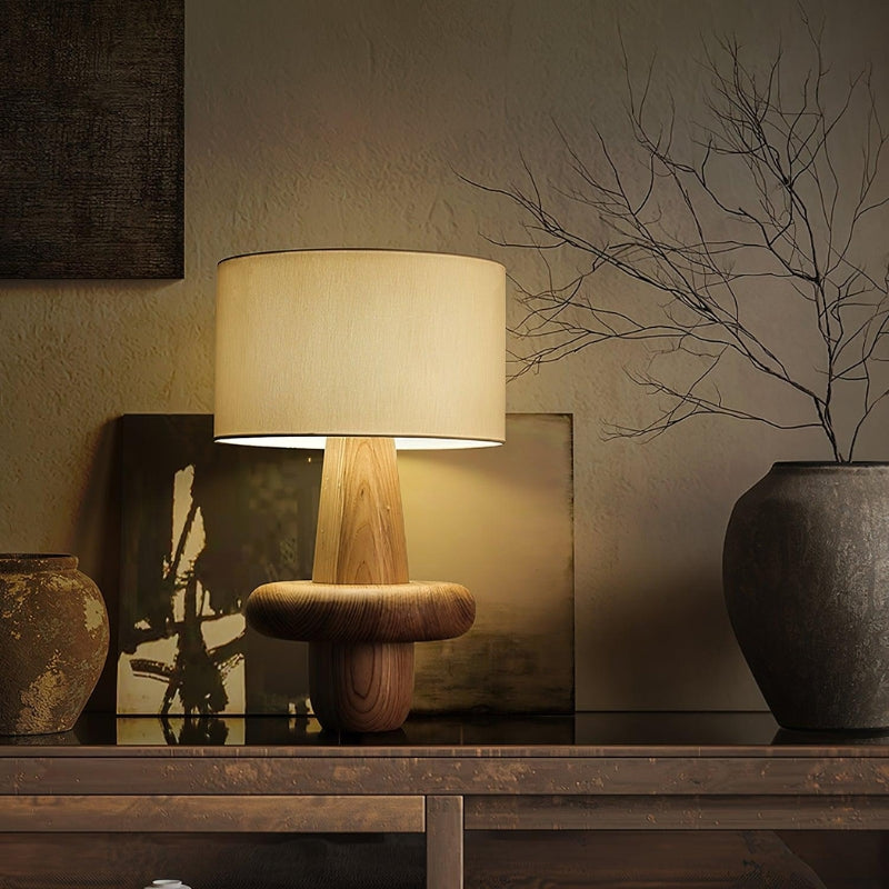 VASHTI Solid Wood Modern Table Lamp