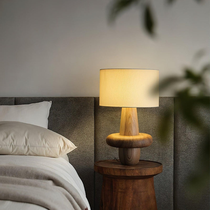 VASHTI Solid Wood Modern Table Lamp