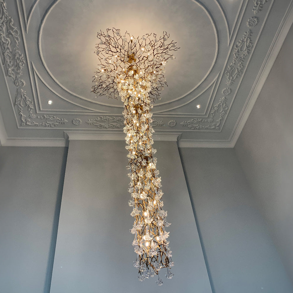 VONVY Long Tree Branch Light Fixture for High Ceilings5