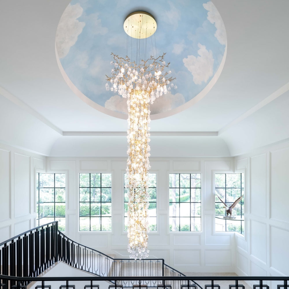 VONVY Long Tree Branch Light Fixture for High Ceilings