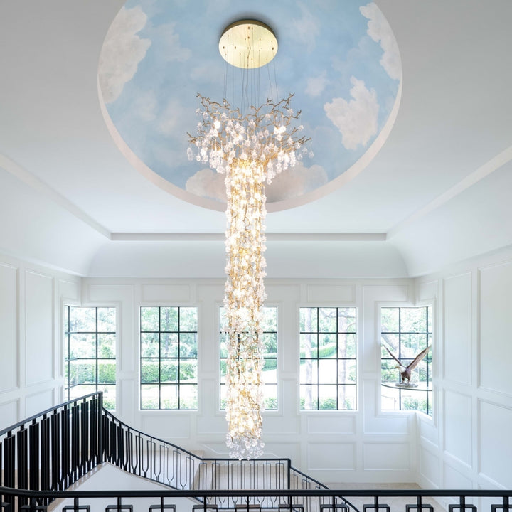 VONVY Long Tree Branch Light Fixture for High Ceilings