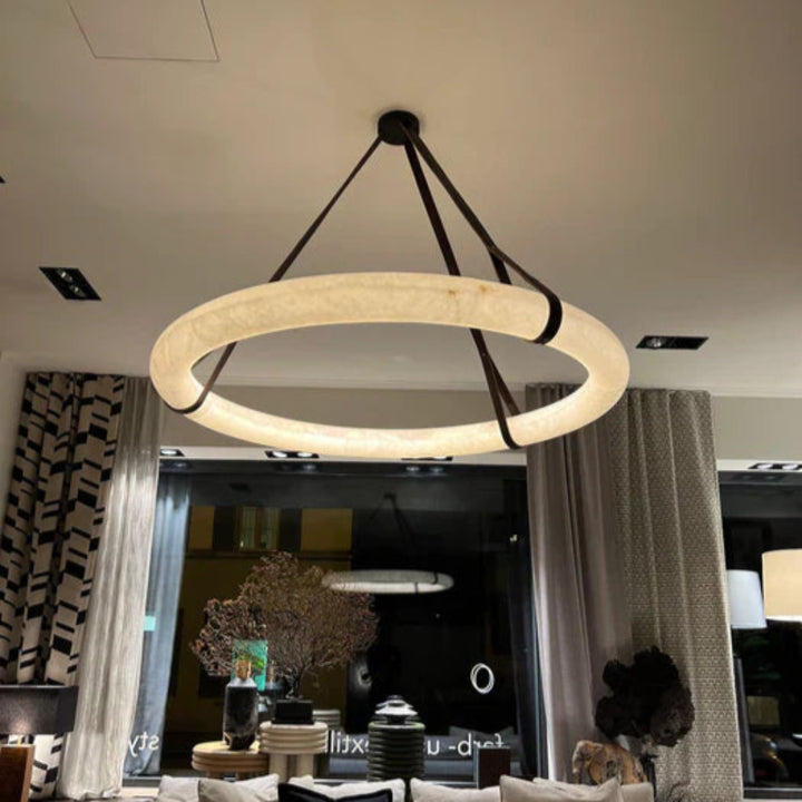 WITER Alabaster Pendant Light for Dining Room13