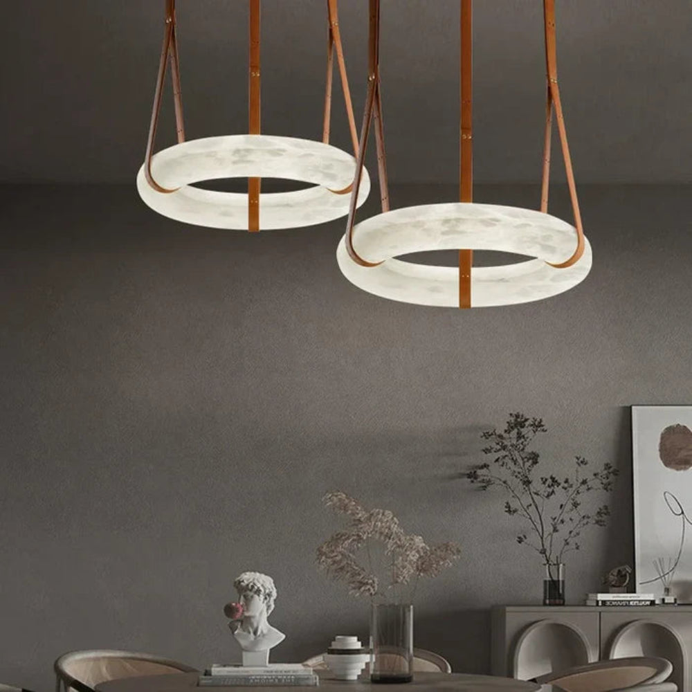 WITER Alabaster Pendant Light for Dining Room16