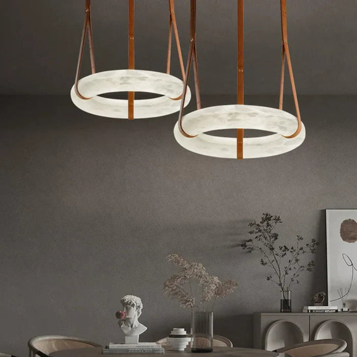 WITER Alabaster Pendant Light for Dining Room16