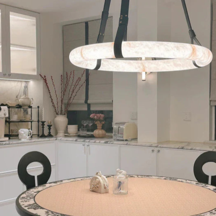 WITER Alabaster Pendant Light for Dining Room28