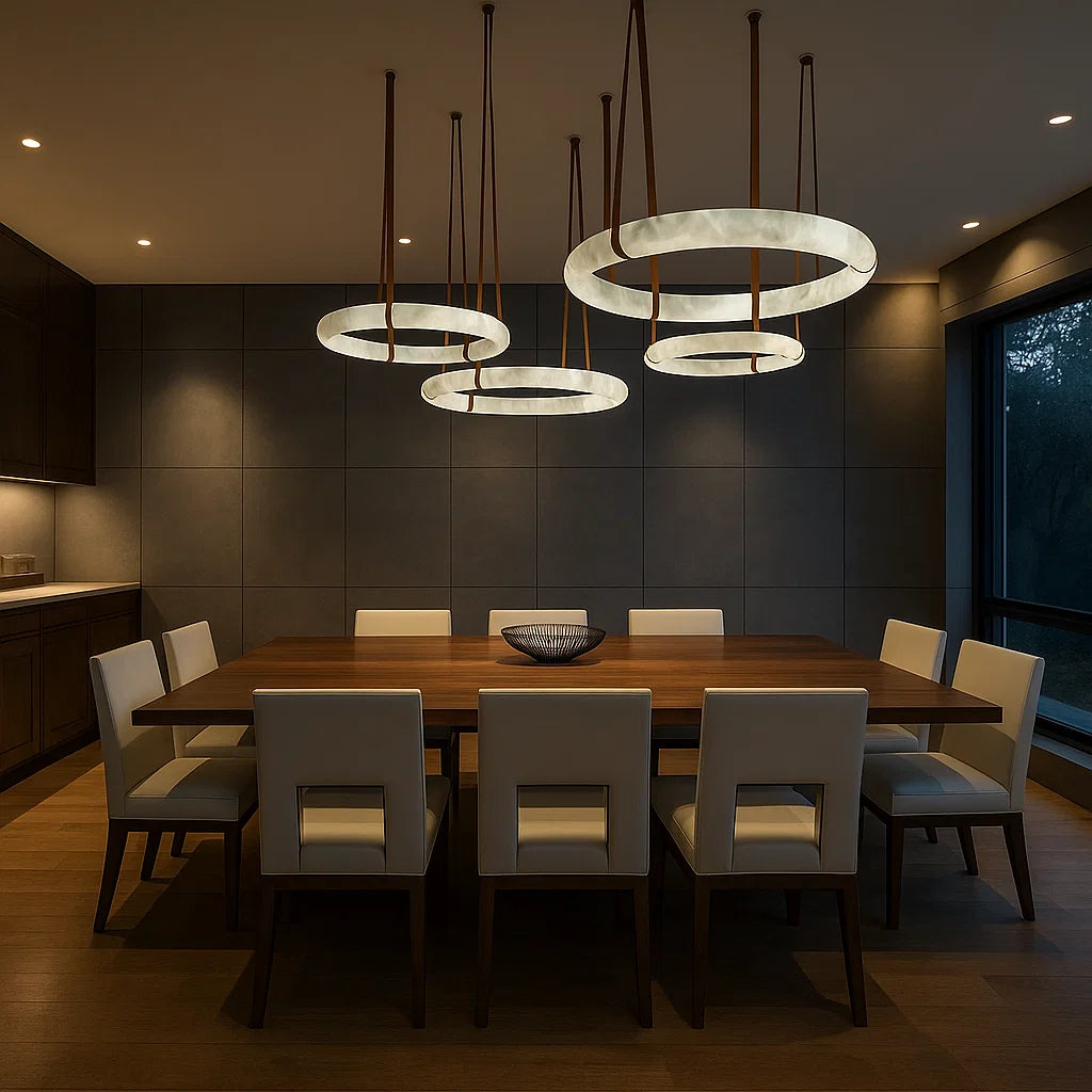 WITER Alabaster Pendant Light for Dining Room3