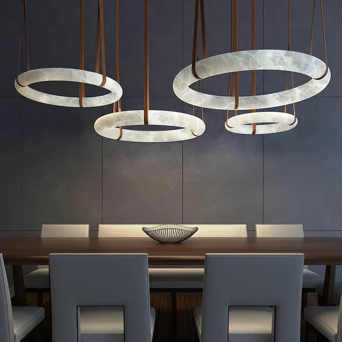 WITER Alabaster Pendant Light for Dining Room4