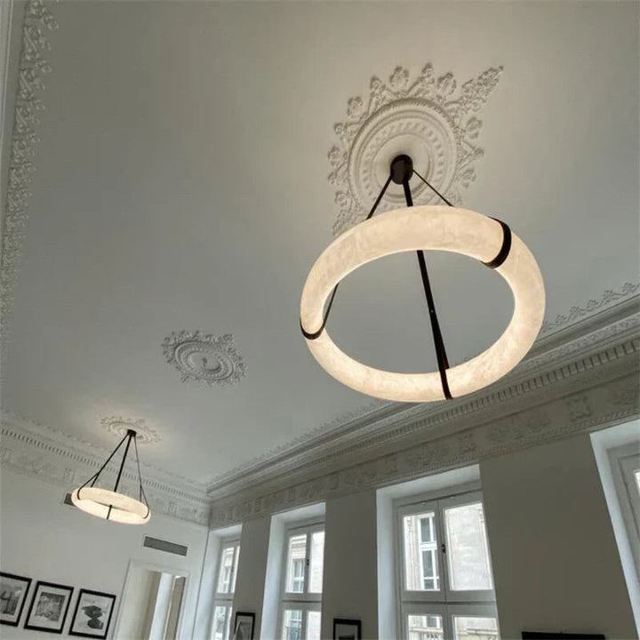 WITER Alabaster Pendant Light for Dining Room6