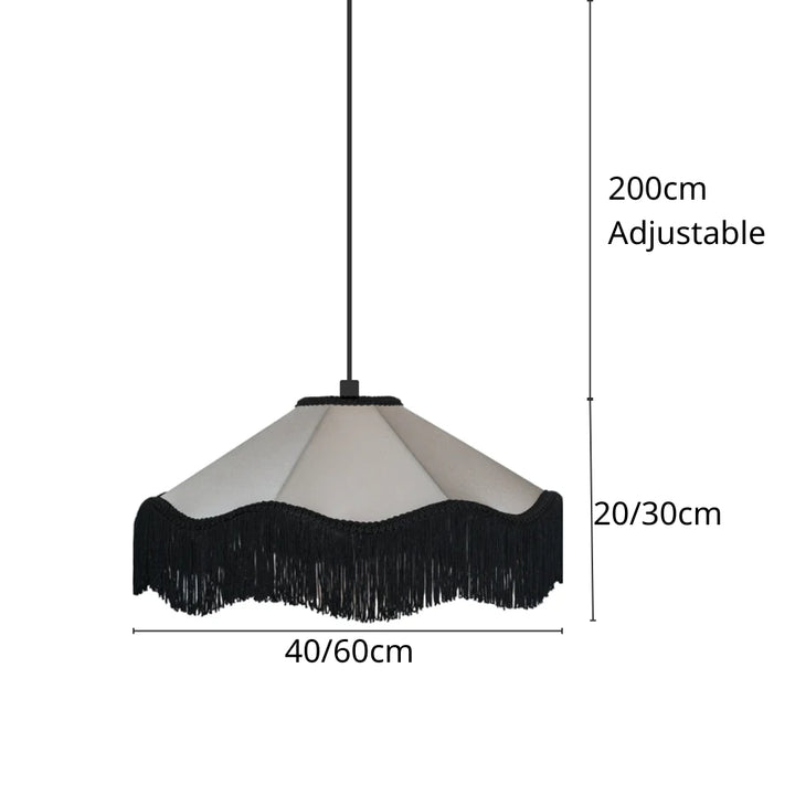 LAIA Vintage Cloth Pendant Light