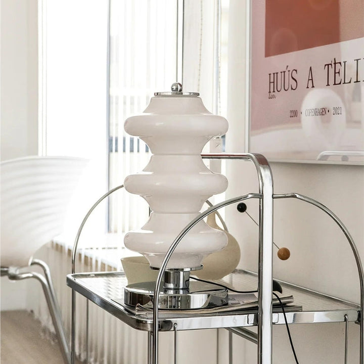 White Steel Table Lamp Nordic