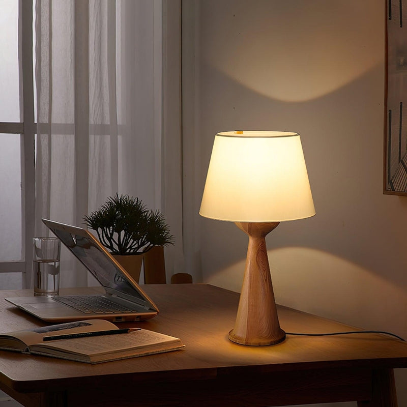 XYLA Wood Modern Table Lamp