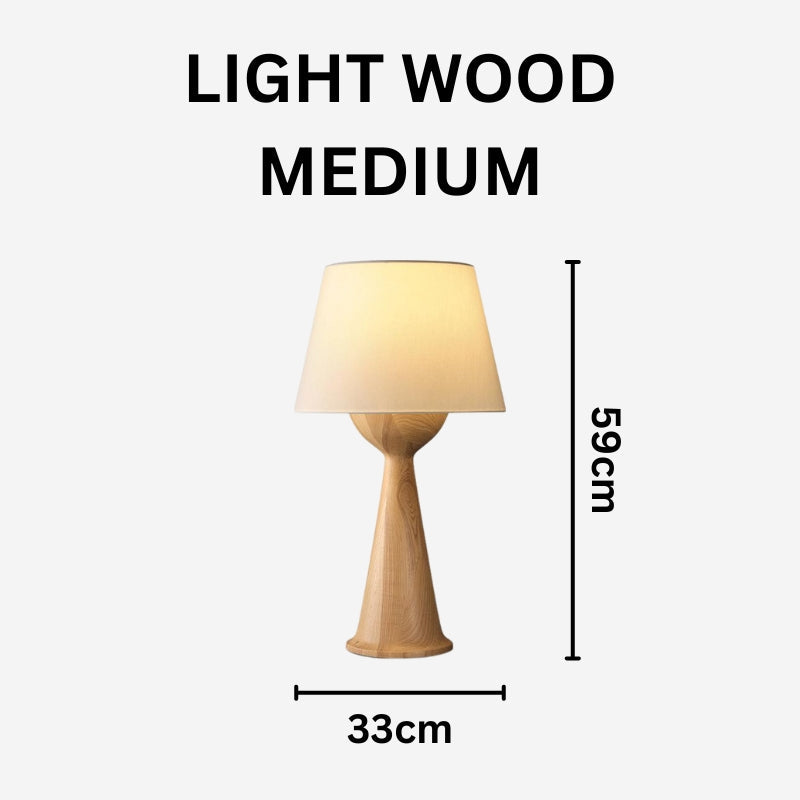 XYLA Wood Modern Table Lamp