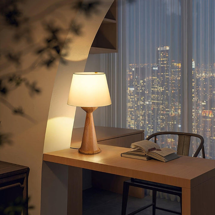 XYLA Wood Modern Table Lamp