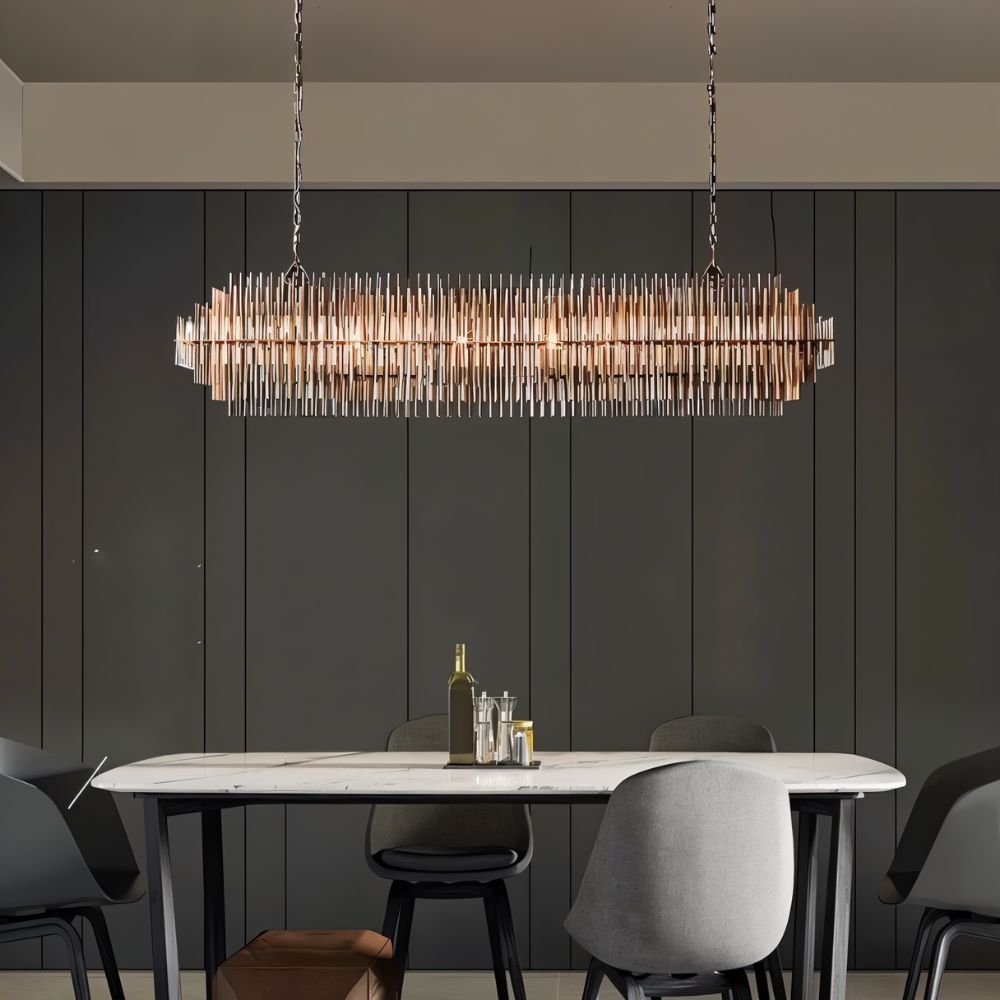 ANRA Crystal Linear Chandelier