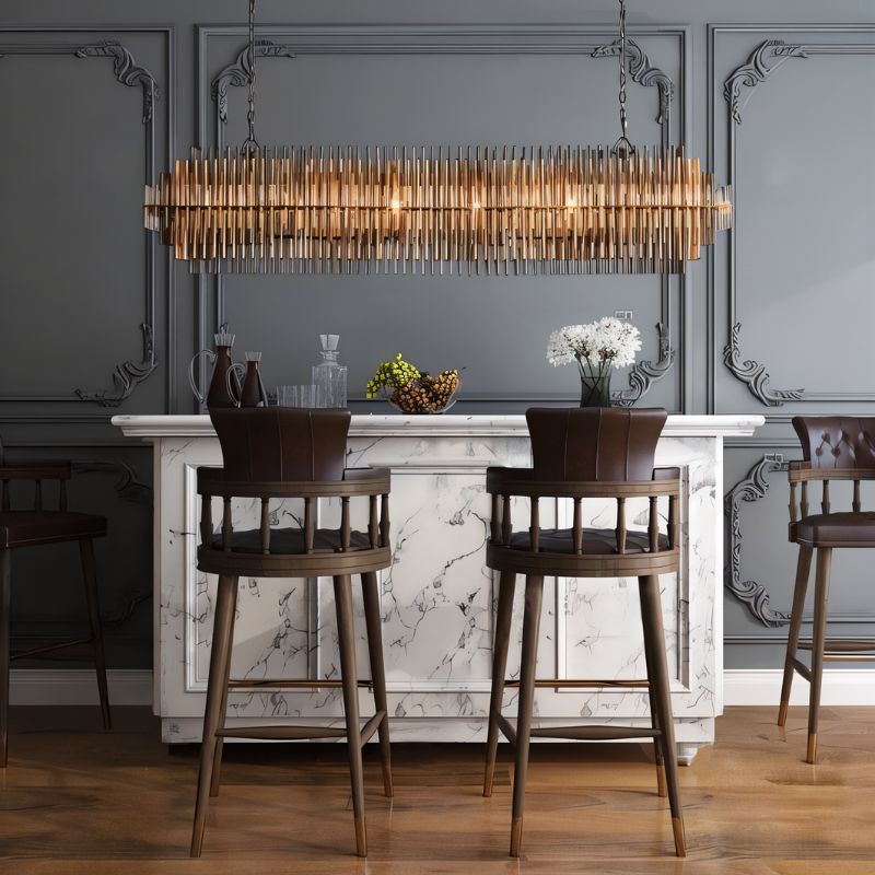 ANRA Crystal Linear Chandelier