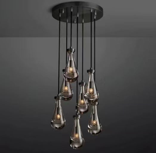 Raindrop Glass Modern Chandelier