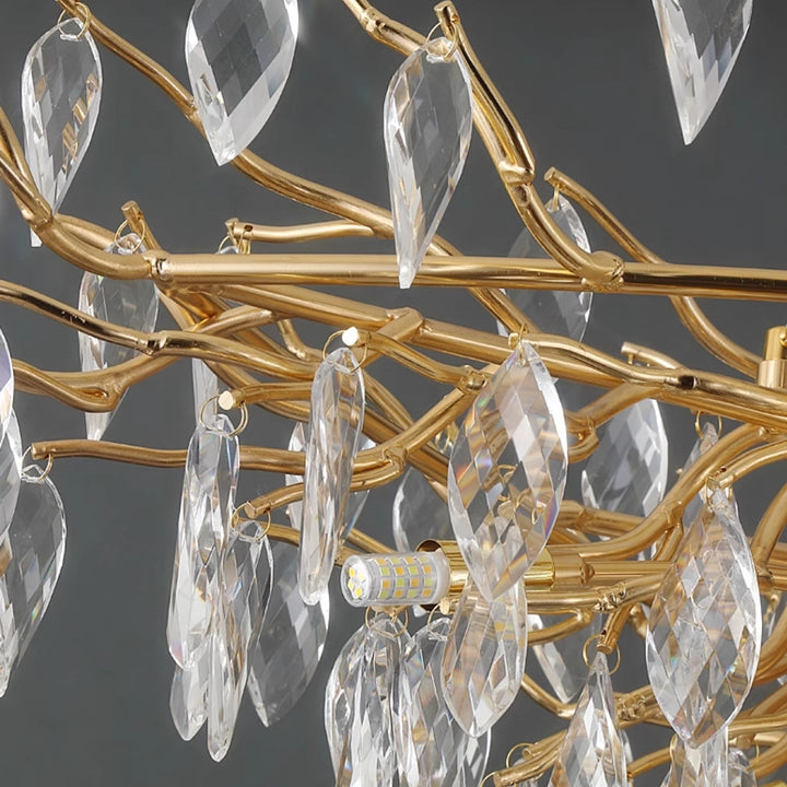 OVALO Gold Branch Chandelier Lighting