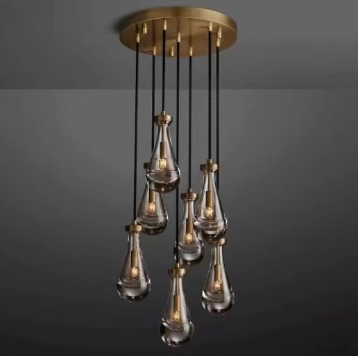 Raindrop Glass Modern Chandelier