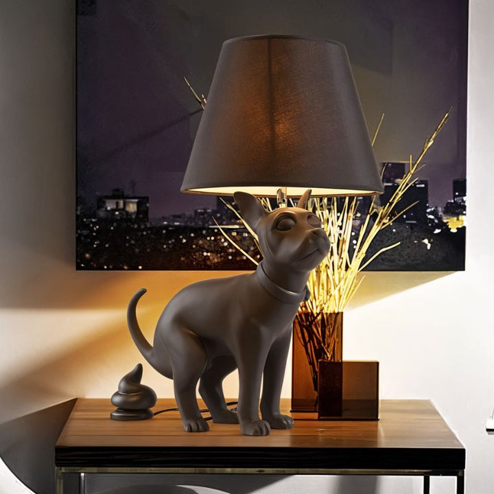 CUTIE Black Dog Table Lamp