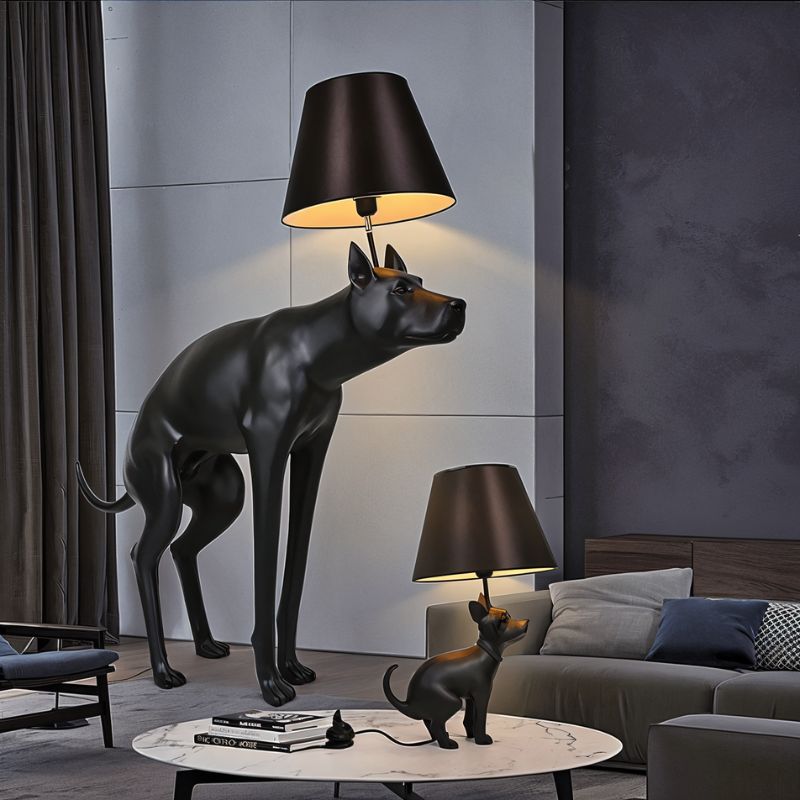CUTIE Black Dog Table Lamp