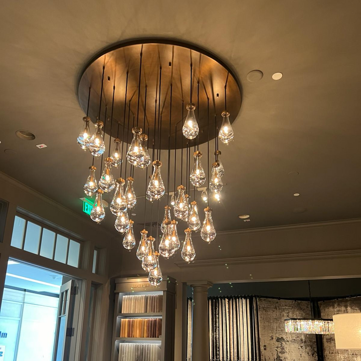 Raindrop Glass Modern Chandelier