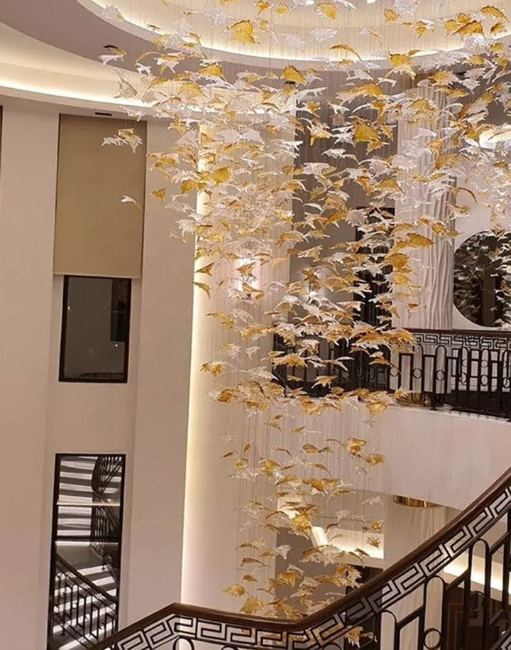 LEAF Glass Custom Chandelier Modern