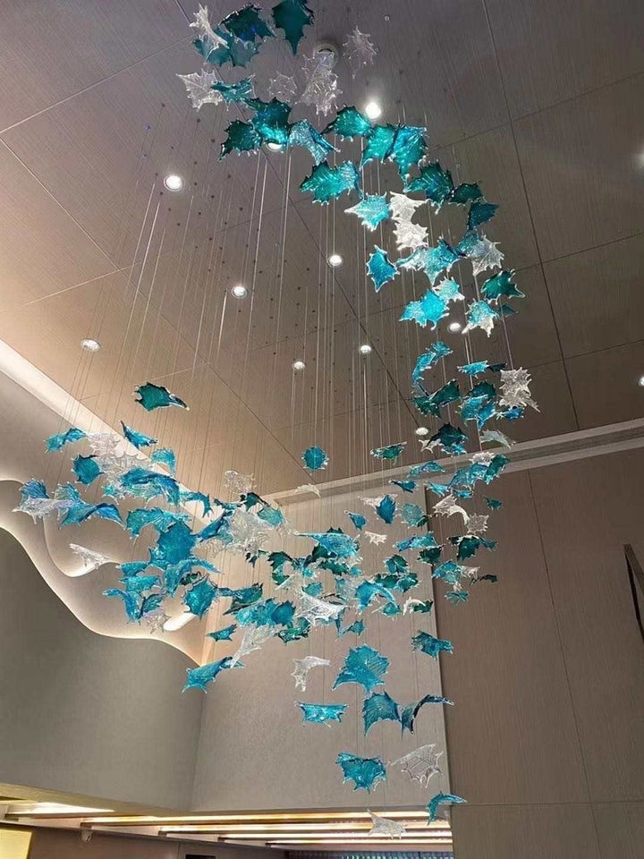 LEAF Glass Custom Chandelier Modern