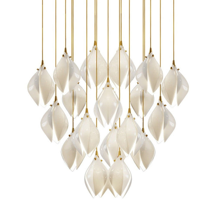 Custom PLUMERIA Creative Light 3 White Lamp Base