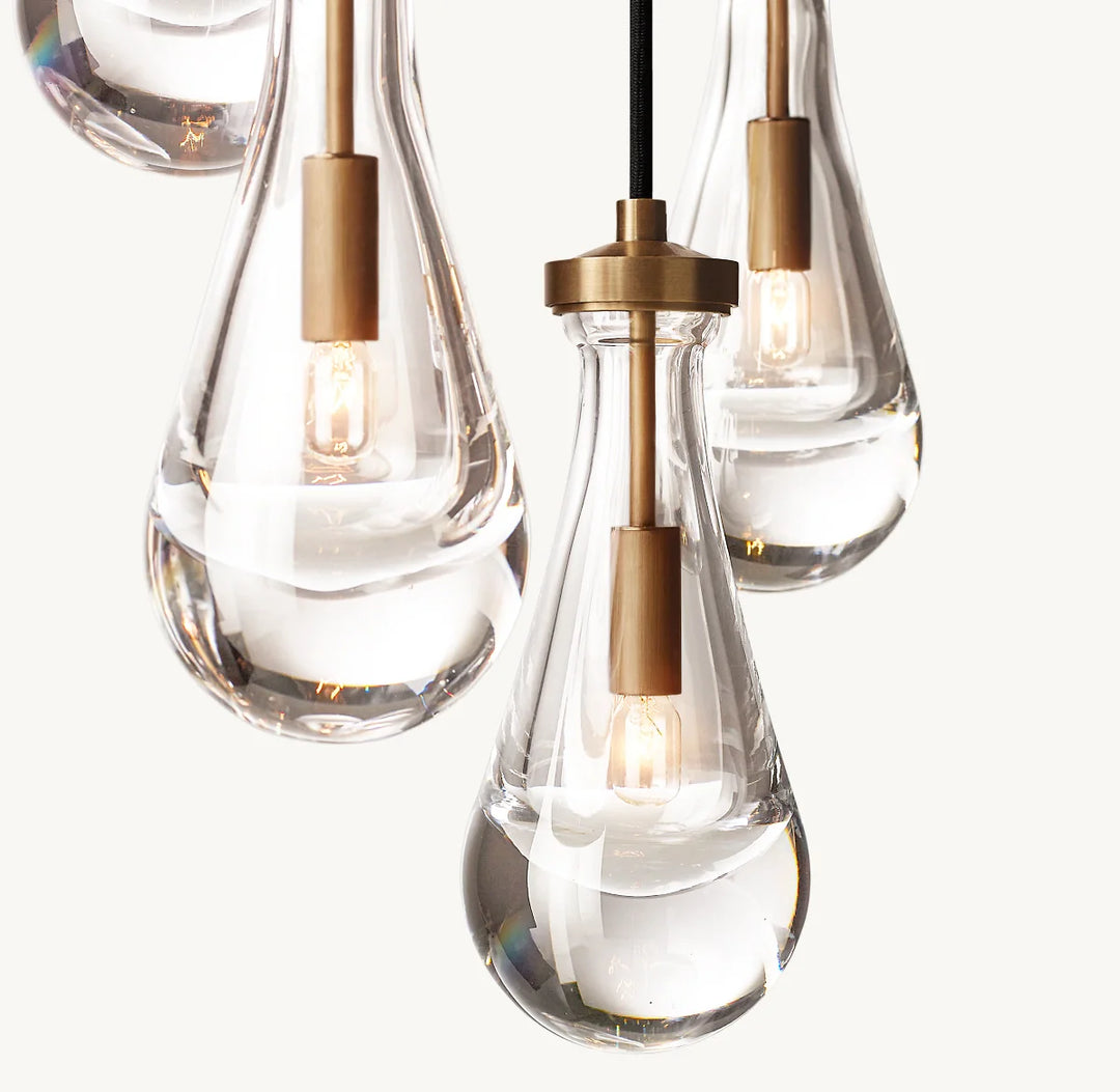 Raindrop Glass Modern Chandelier