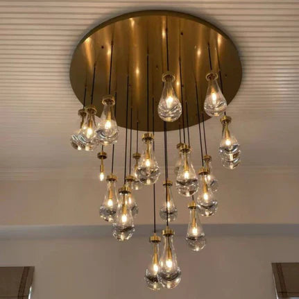 Raindrop Glass Modern Chandelier