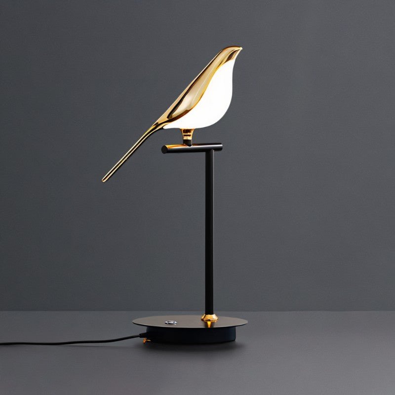 HAPPY BIRD Black And Gold Table Lamp