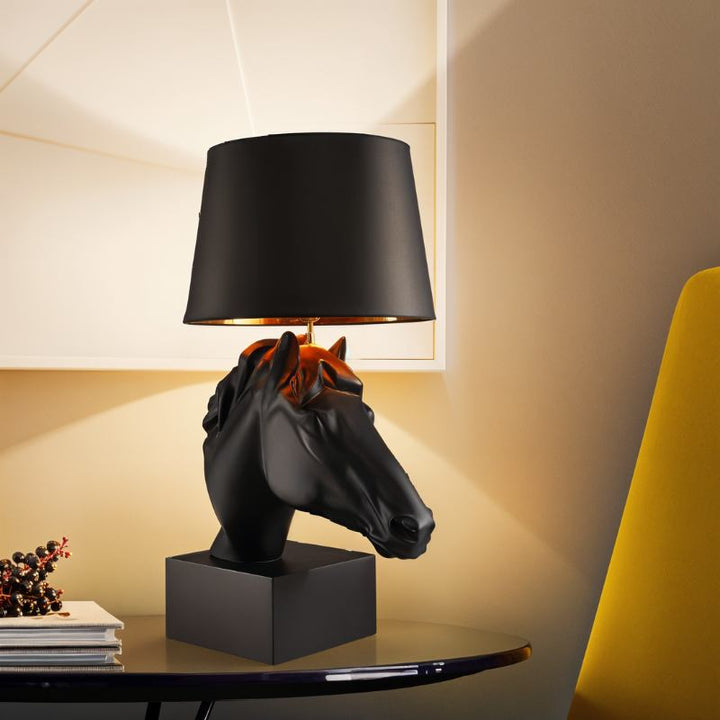 Black & White Rock Table Lamp