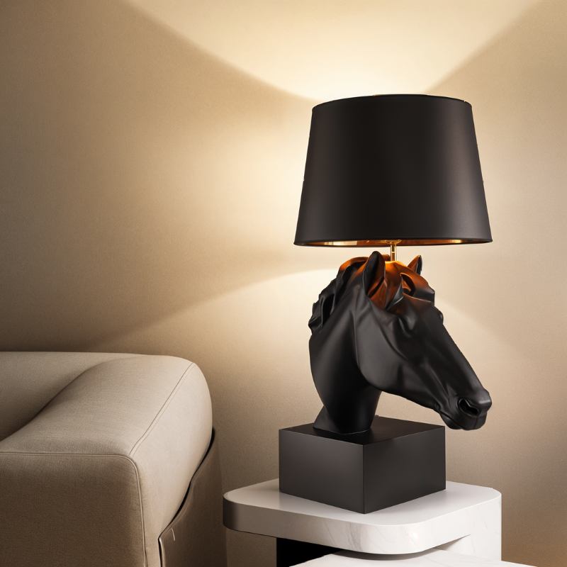 Black & White Rock Table Lamp